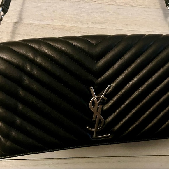Yves Saint Laurent Black Quilted Clutch - Picture 12 of 17